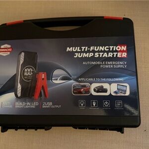 Multi-Function Jump Starter - Black and Red